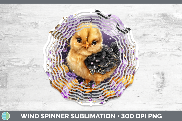 Best Sellers 01 Cute Halloween Chicken Wind Spinner Sublimat