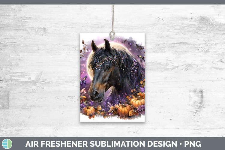 Best Sellers 01 Cute Halloween Horse Air Freshener Sublimati