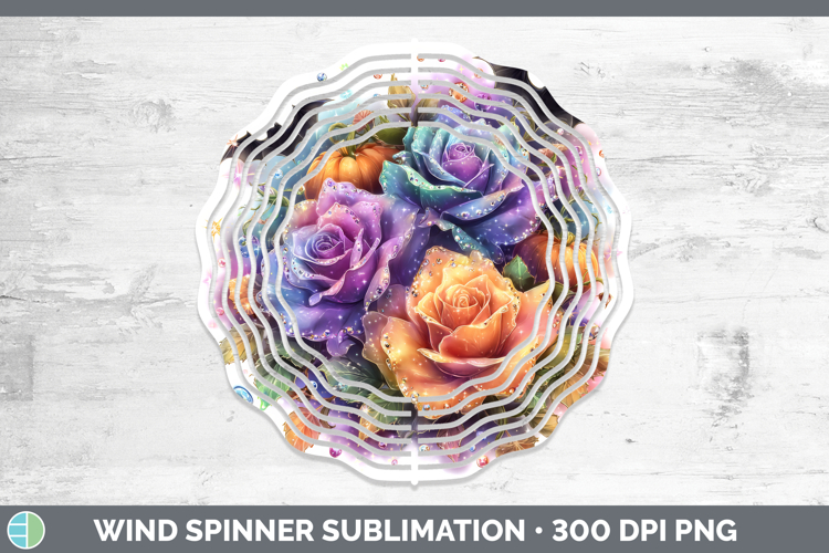 Best Sellers 01 Cute Halloween Rose Wind Spinner Sublimation