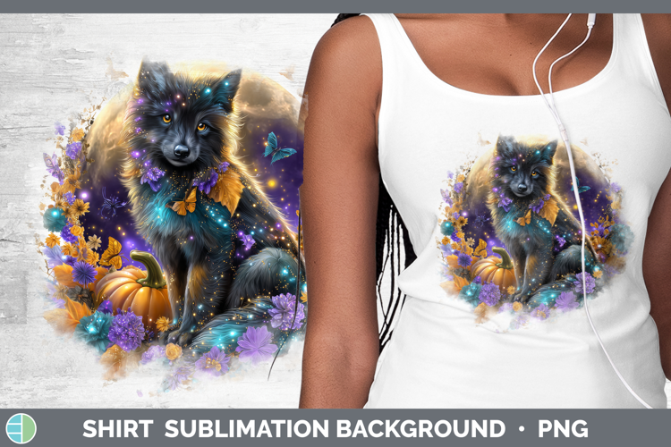 Best Sellers 01 Cute Halloween Wolf Shirt Sublimation Backgr