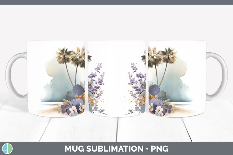 Beach Best Sellers 01 Lavender and Eucalyptus Mug Wrap Subli