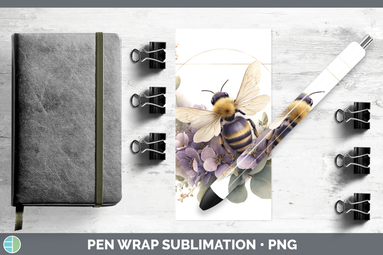 Bee Best Sellers 01 Lavender and Eucalyptus Pen Wrap Sublima