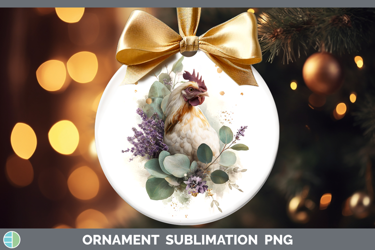 Chicken Best Sellers 01 Lavender and Eucalyptus Ornament Sub