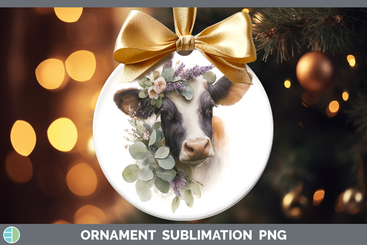Cow Best Sellers 01 Lavender and Eucalyptus Ornament Sublima