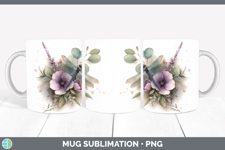 GorgeousBest Sellers 01 Lavender and Eucalyptus Mug Wrap design.