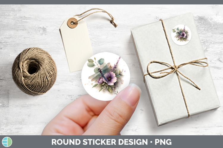 Dragonfly Best Sellers 01 Lavender and Eucalyptus Stickers D