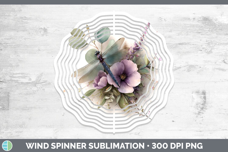 GorgeousBest Sellers 01 Lavender and Eucalyptus Wind Spinner design.