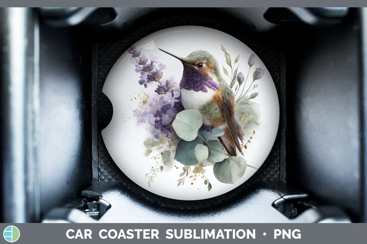 Hummingbird Best Sellers 01 Lavender and Eucalyptus Car Coas