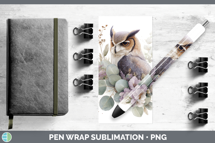 Owl Best Sellers 01 Lavender and Eucalyptus Pen Wrap Sublima
