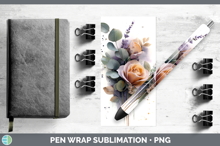 Rose Best Sellers 01 Lavender and Eucalyptus Pen Wrap Sublim