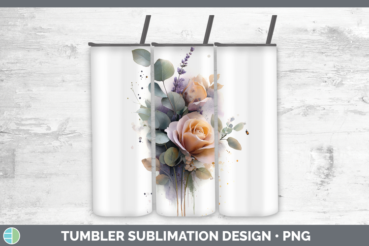 Rose Best Sellers 01 Lavender and Eucalyptus Tumbler Sublima