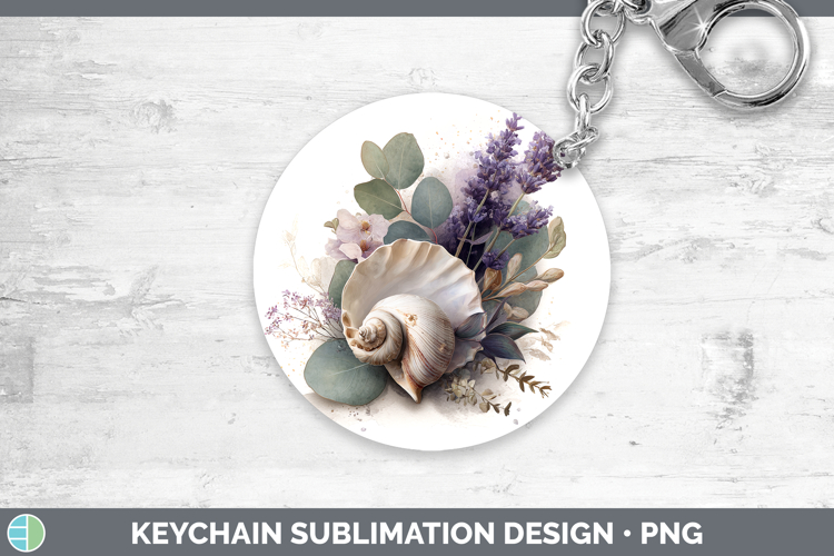 Seashell Best Sellers 01 Lavender and Eucalyptus Keychain Su