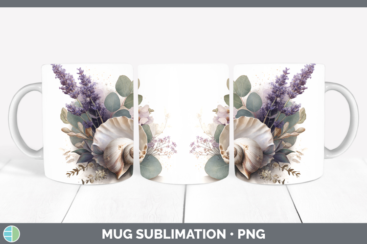 Seashell Best Sellers 01 Lavender and Eucalyptus Mug Wrap Su