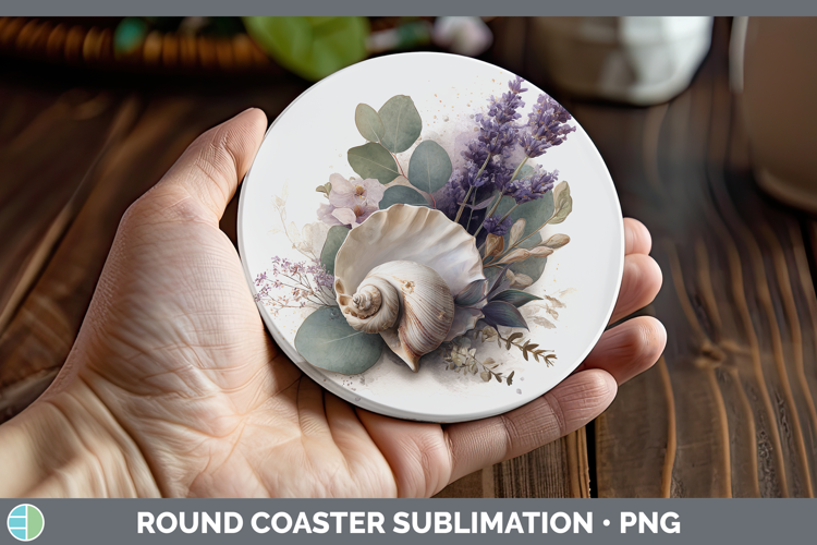 Seashell Best Sellers 01 Lavender and Eucalyptus Round Coast