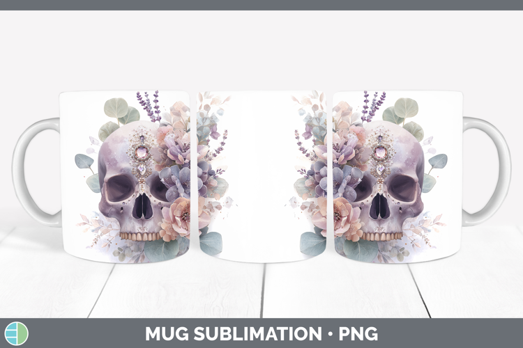 Sugar Skull Best Sellers 01 Lavender and Eucalyptus Mug Wrap