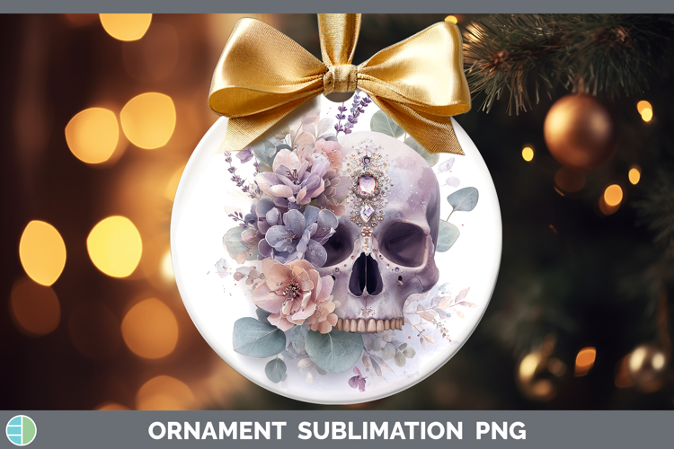 Sugar Skull Best Sellers 01 Lavender and Eucalyptus Ornament