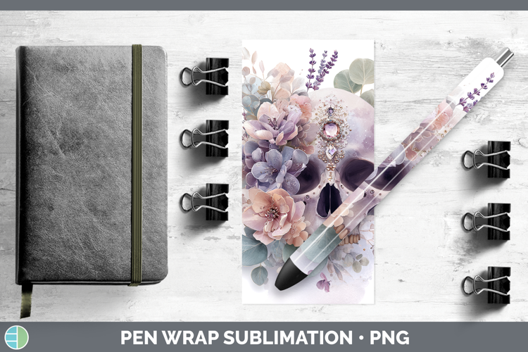 Sugar Skull Best Sellers 01 Lavender and Eucalyptus Pen Wrap