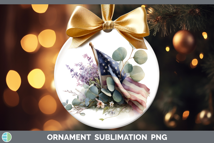 USA Flag Best Sellers 01 Lavender and Eucalyptus Ornament Su