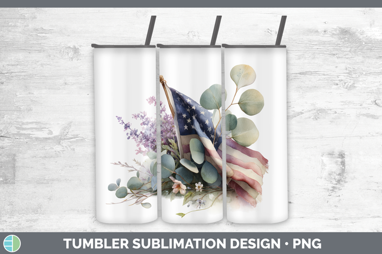 USA Flag Best Sellers 01 Lavender and Eucalyptus Tumbler Sub