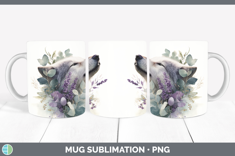 Wolf Best Sellers 01 Lavender and Eucalyptus Mug Wrap Sublim