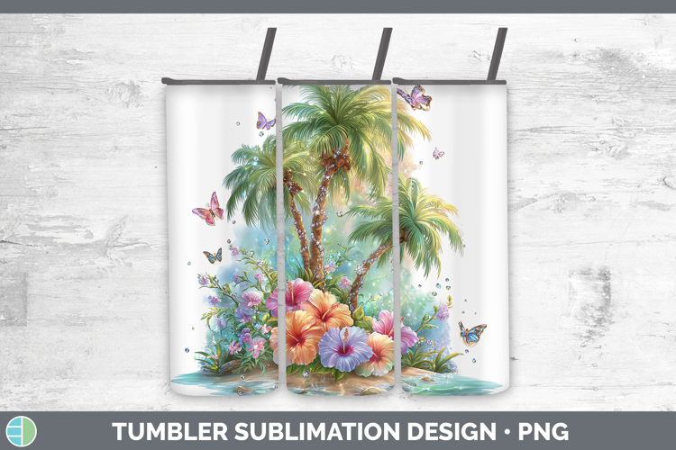 Beach Sublimation Tumblers Image 4