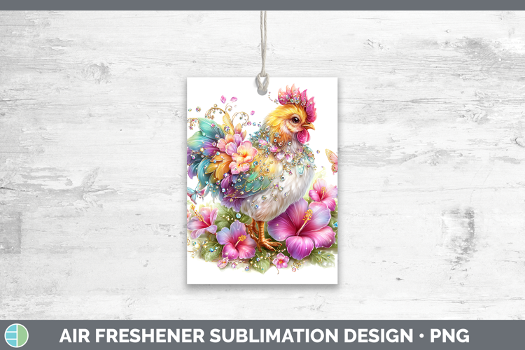 Best Sellers 01 Rainbow Summer Chicken Air Freshener Sublima