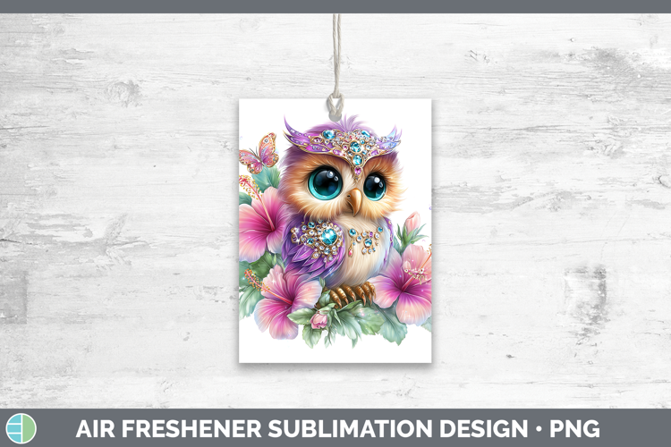 Best Sellers 01 Rainbow Summer Owl Air Freshener Sublimation