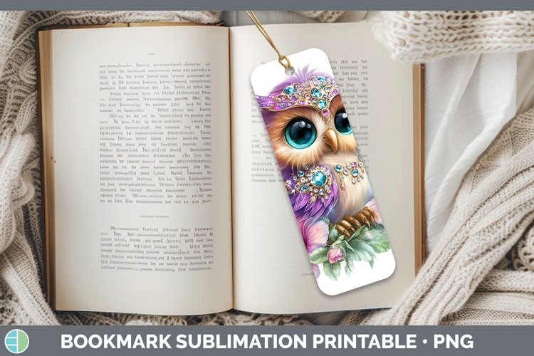 Best Sellers 01 Rainbow Summer Owl Bookmark Sublimation Prin