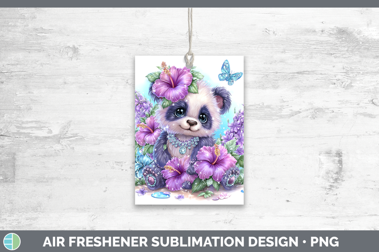 Best Sellers 01 Rainbow Summer Panda Air Freshener Sublimati