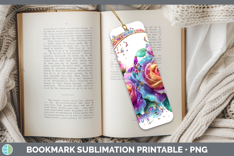 Best Sellers 01 Rainbow Summer Rose Bookmark Sublimation Pri