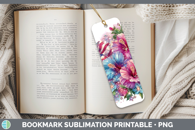 Best Sellers 01 Rainbow Summer USA Flag Bookmark Sublimation