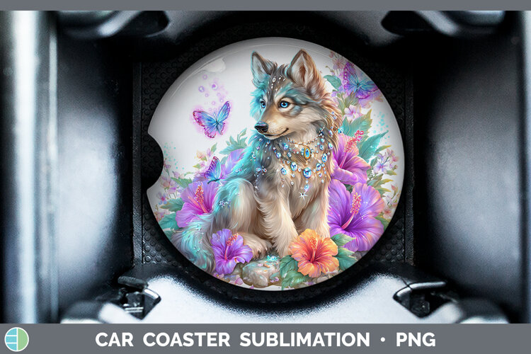 GorgeousBest Sellers 01 Rainbow Summer Car Coaster design.