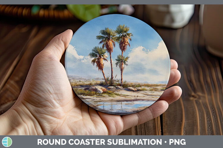 GorgeousBest Sellers 01 Sunset Round Coaster design.