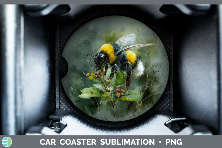 Bee Best Sellers 01 Sunset Car Coaster Sublimation Design