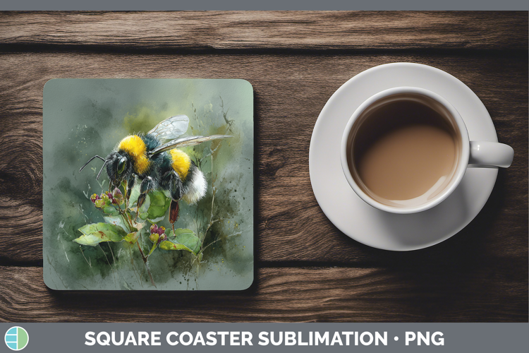 Bee Best Sellers 01 Sunset Square Coaster Sublimation Design
