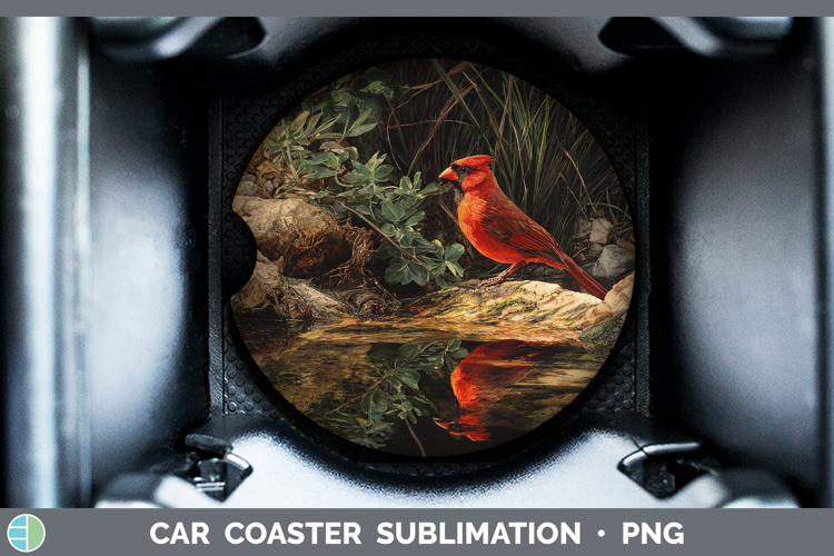 Cardinal Best Sellers 01 Sunset Car Coaster Sublimation Desi