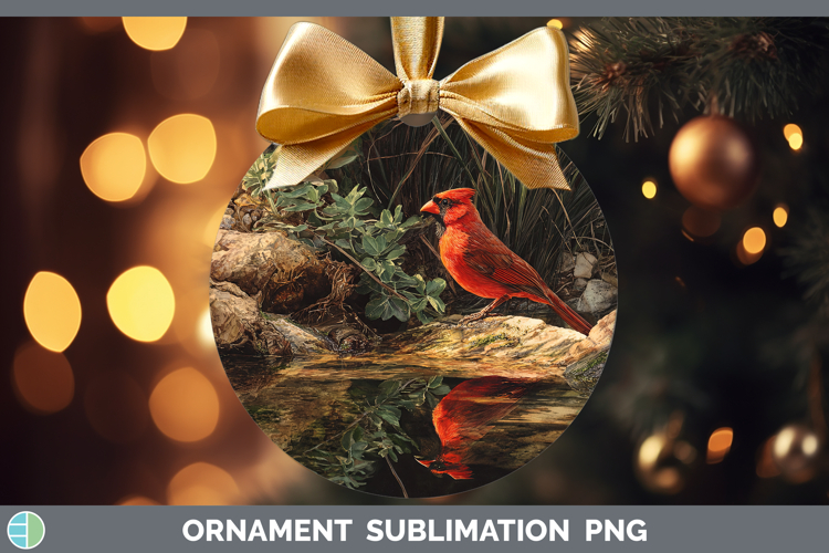 Cardinal Best Sellers 01 Sunset Ornament Sublimation Design