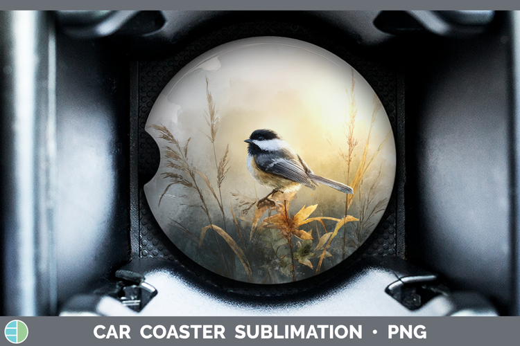 Chickadee Best Sellers 01 Sunset Car Coaster Sublimation Des
