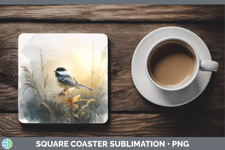 Chickadee Best Sellers 01 Sunset Square Coaster Sublimation
