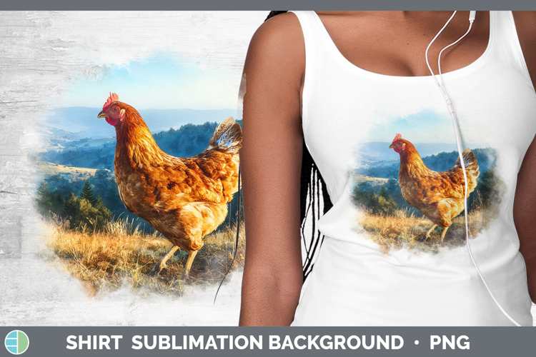 Chicken Best Sellers 01 Sunset Shirt Sublimation Design