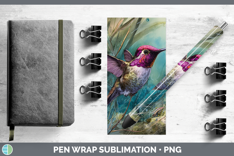 Hummingbird Best Sellers 01 Sunset Pen Wrap Sublimation Desi