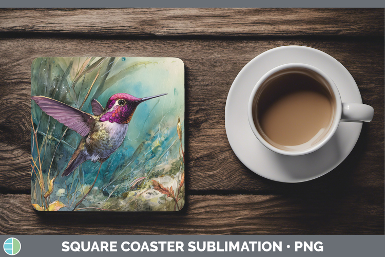 Hummingbird Best Sellers 01 Sunset Square Coaster Sublimatio
