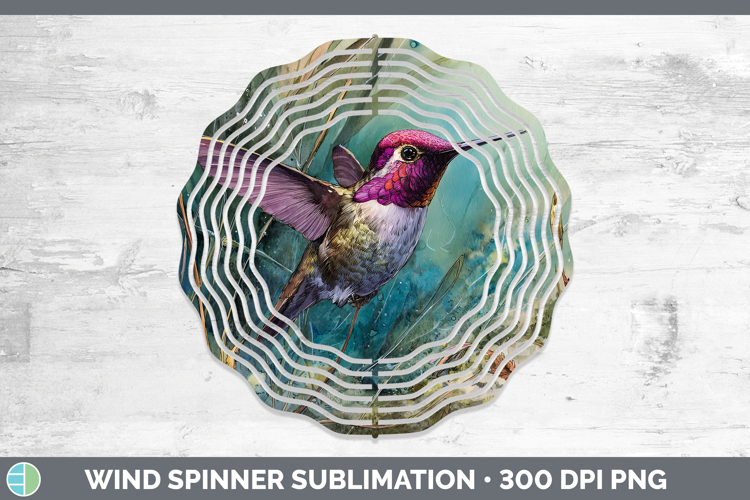 Hummingbird Best Sellers 01 Sunset Wind Spinner Sublimation