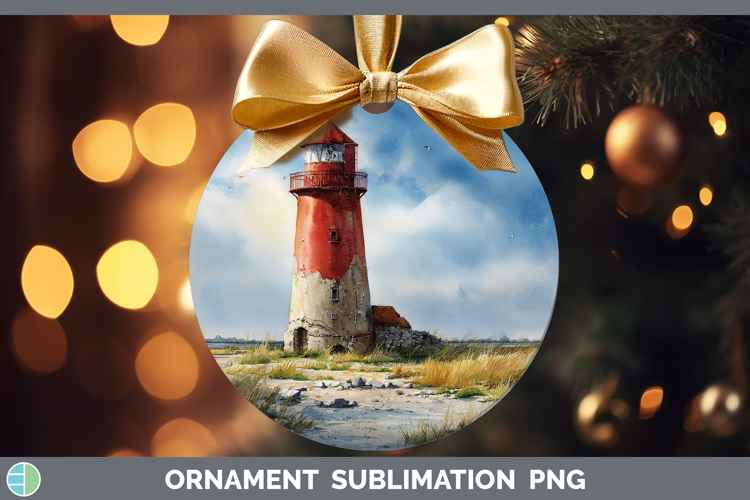 Lighthouse Best Sellers 01 Sunset Ornament Sublimation Desig