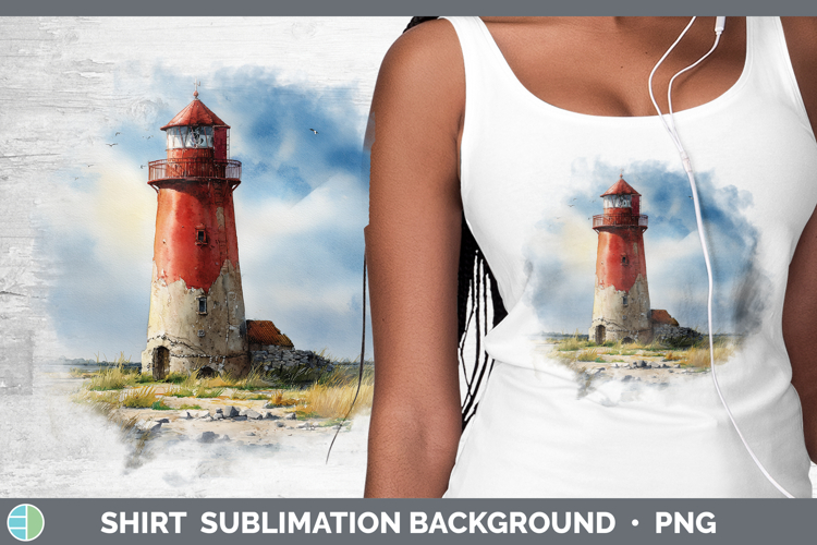 Lighthouse Best Sellers 01 Sunset Shirt Sublimation Design