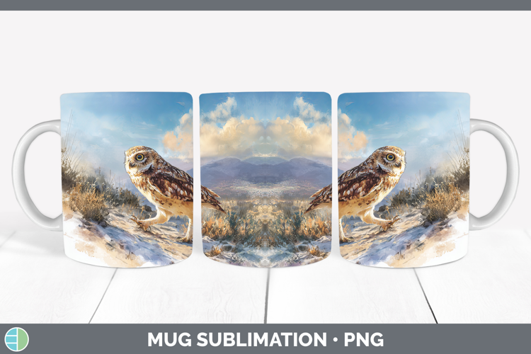 Owl Best Sellers 01 Sunset Mug Wrap Sublimation Design