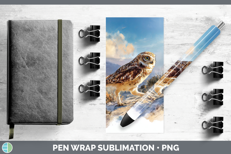 Owl Best Sellers 01 Sunset Pen Wrap Sublimation Design