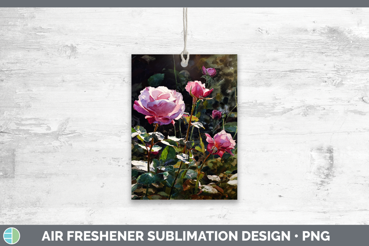 Rose Best Sellers 01 Sunset Air Freshener Sublimation Design