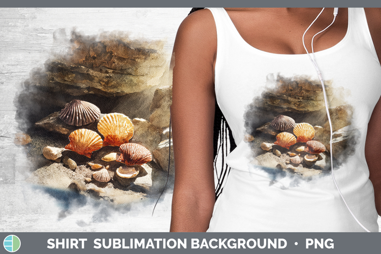 Seashell Best Sellers 01 Sunset Shirt Sublimation Design