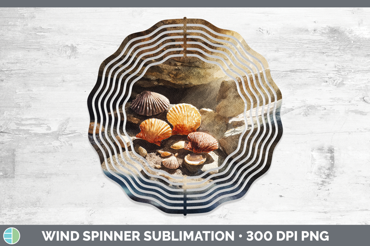 Seashell Best Sellers 01 Sunset Wind Spinner Sublimation Des